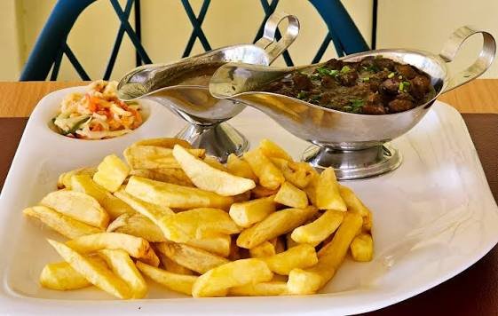 Chips & Goat's Meat